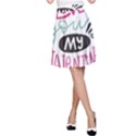 I Love You My Valentine (white) Our Two Hearts Pattern (white) A-Line Skirt View1