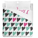 I Love You My Valentine (white) Our Two Hearts Pattern (white) Duvet Cover Double Side (Queen Size) View2