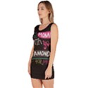 My Every Moment Spent With You Is Diamond To Me / Diamonds Hearts Lips Pattern (black) Sleeveless Bodycon Dress View2