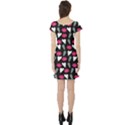 My Every Moment Spent With You Is Diamond To Me / Diamonds Hearts Lips Pattern (black) Short Sleeve Skater Dress View2