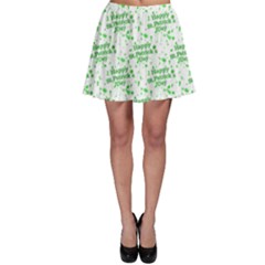 Saint Patrick Motif Pattern Skater Skirt by dflcprintsclothing