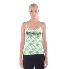 Saint Patrick Motif Pattern Spaghetti Strap Top by dflcprintsclothing