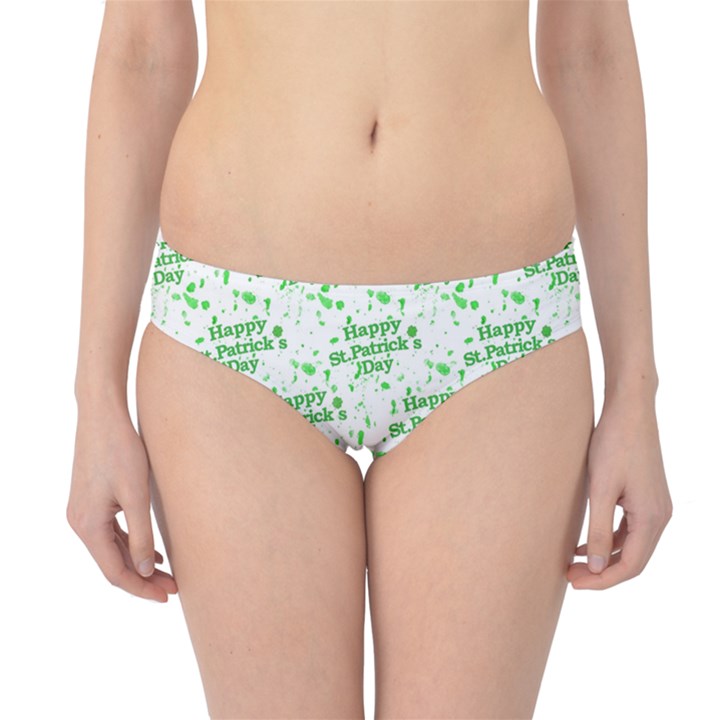 Saint Patrick Motif Pattern Hipster Bikini Bottoms