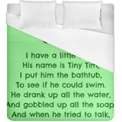 Little Frog Poem Duvet Cover Double Side (king Size)