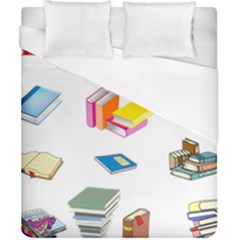 Bookworm Pattern Duvet Cover (california King Size)