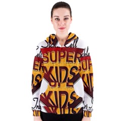 Sickle Super Kids  Women s Zipper Hoodie