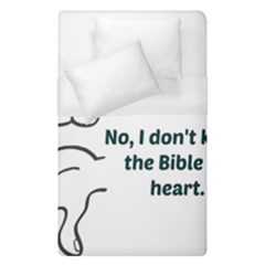 Bible No Duvet Cover (single Size)