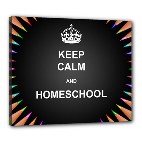 Keepcalmhomeschool Canvas 24  X 20 