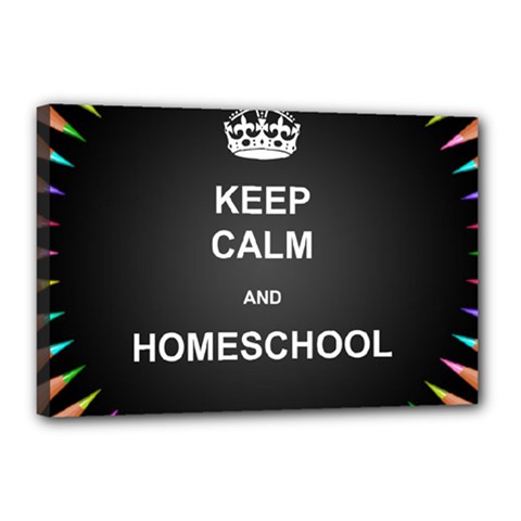 Keepcalmhomeschool Canvas 18  X 12 