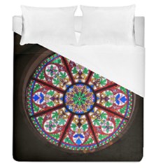 Church Window Window Rosette Duvet Cover (queen Size)