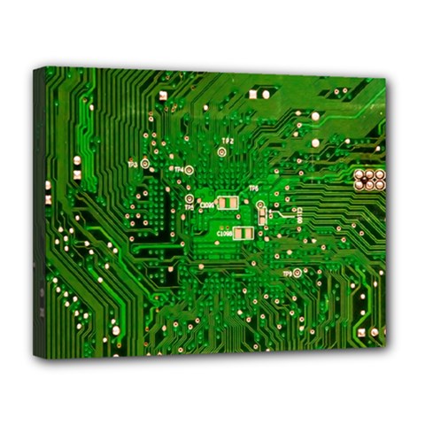 Circuit Board Canvas 14  X 11 