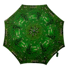 Circuit Board Hook Handle Umbrellas (small) by Nexatart