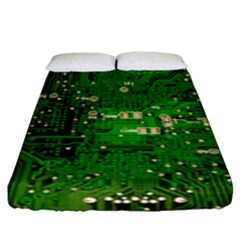 Circuit Board Fitted Sheet (king Size)