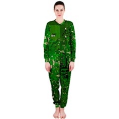 Circuit Board Onepiece Jumpsuit (ladies)  by Nexatart