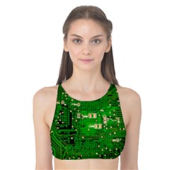 Circuit Board Tank Bikini Top by Nexatart