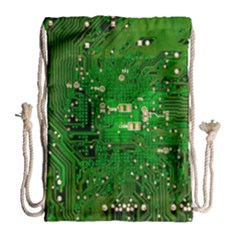 Circuit Board Drawstring Bag (large)