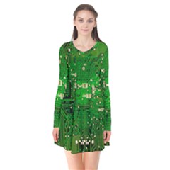 Circuit Board Flare Dress