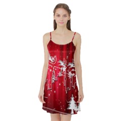 City Nicholas Reindeer View Satin Night Slip by Nexatart