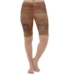 Circuit Board Pattern Cropped Leggings 