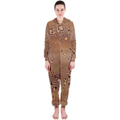 Circuit Board Pattern Hooded Jumpsuit (ladies)  by Nexatart