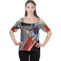 Classic Car Design Vintage Restored Women s Cutout Shoulder Tee View1