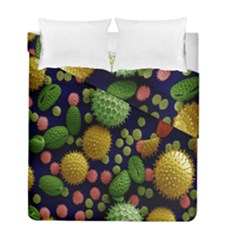 Colorized Pollen Macro View Duvet Cover Double Side (full/ Double Size)