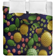 Colorized Pollen Macro View Duvet Cover Double Side (king Size) by Nexatart