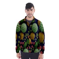 Colorized Pollen Macro View Wind Breaker (men) by Nexatart