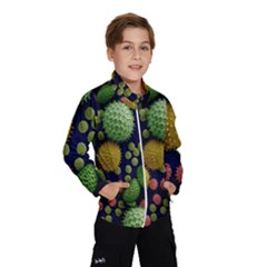 Colorized Pollen Macro View Wind Breaker (kids) by Nexatart