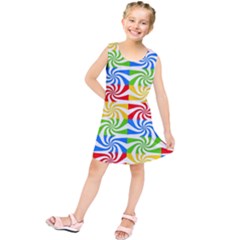 Colorful Abstract Creative Kids  Tunic Dress