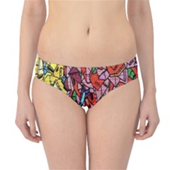 Colorful Graffiti Art Hipster Bikini Bottoms by Nexatart