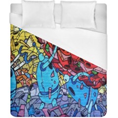 Colorful Graffiti Art Duvet Cover (california King Size) by Nexatart