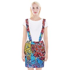 Colorful Graffiti Art Suspender Skirt