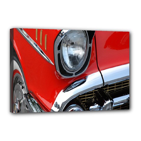 Classic Car Red Automobiles Canvas 18  X 12  by Nexatart