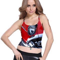 Classic Car Red Automobiles Spaghetti Strap Bra Top by Nexatart