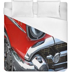 Classic Car Red Automobiles Duvet Cover (king Size)