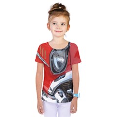 Classic Car Red Automobiles Kids  One Piece Tee