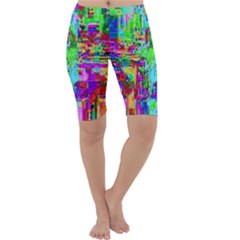 Compression Pattern Generator Cropped Leggings  by Nexatart