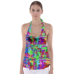 Compression Pattern Generator Babydoll Tankini Top by Nexatart