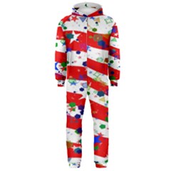 Confetti Star Parade Usa Lines Hooded Jumpsuit (men) 