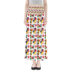 Construction Pattern Background Maxi Skirts by Nexatart