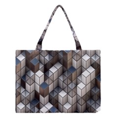 Cube Design Background Modern Medium Tote Bag