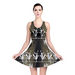 Daisy Bird  Reversible Skater Dress by Nexatart