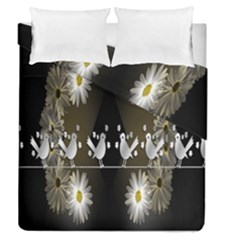 Daisy Bird  Duvet Cover Double Side (queen Size)