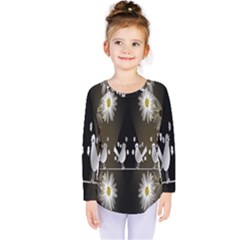 Daisy Bird  Kids  Long Sleeve Tee