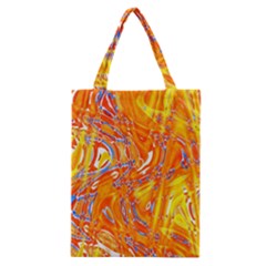 Crazy Patterns In Yellow Classic Tote Bag by Nexatart