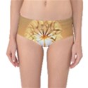 Dandelion Sun Dew Water Plants Mid-Waist Bikini Bottoms View1