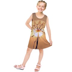 Dandelion Sun Dew Water Plants Kids  Tunic Dress