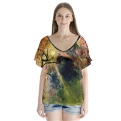 Decoration Decorative Art Artwork Flutter Sleeve Top