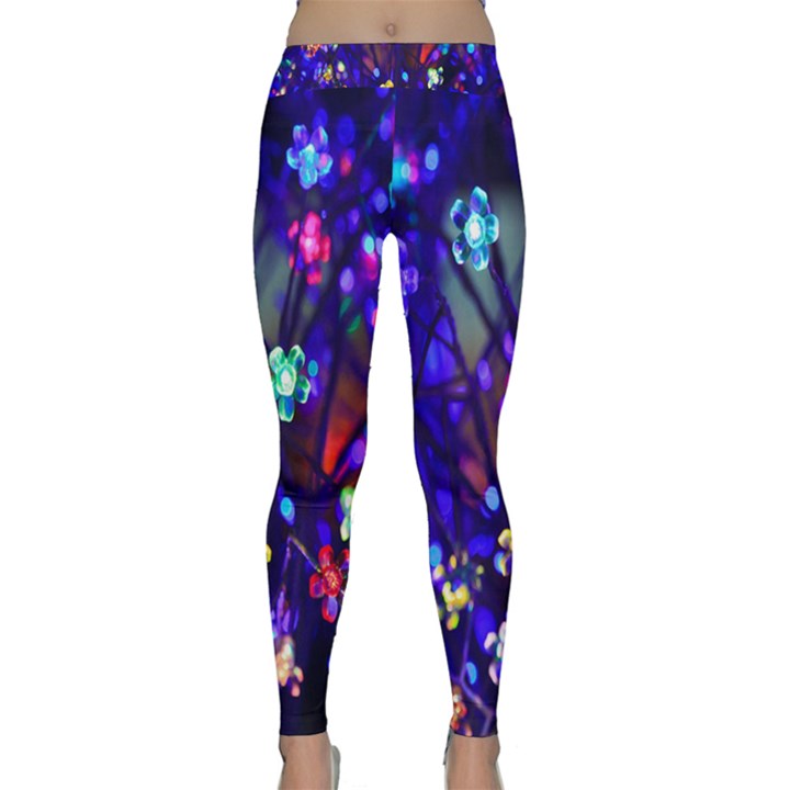 Decorative Flower Shaped Led Lights Classic Yoga Leggings